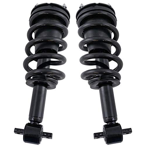 Image of TRQ Front Loaded Complete Shock Strut Spring Assembly 2 Piece Pair Set for 2014-2017 Chevy Silverado / 2014-2017 GMC Sierra 4WD 4x4