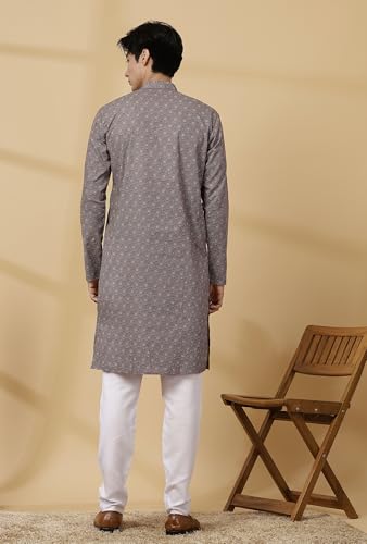 Image of Majestic Man Men's Cotton Regular Fit Casual Kurta