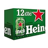 cerveza heineken Cerveza lager de color amarillo brillante, con espuma blanca intensa, cremosa y persistente en el vaso, dejando anillos a medida que se consume