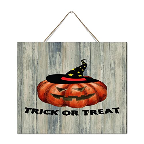 Décoration murale antique pour Halloween en bois suspendu