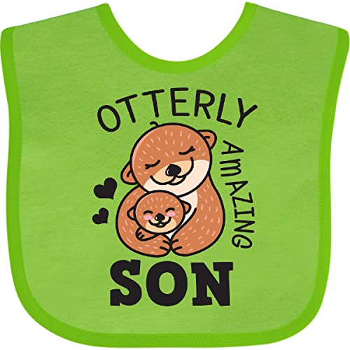 inktastic Otterly Amazing Son with Mother and Child Otter Baby Bib