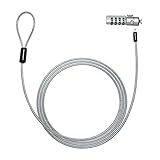 サンワサプライ(Sanwa Supply) セキュリティワイヤー スロット標準&nano対応 4桁ダイヤル錠 (ワイヤー長/約1.8m・ワイヤー直径/約4.5mm) SL-92