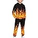 YECARYPOD Burning Fire Girls Boys Clothes Fall Outfits 2 Piece Sweatsuit Kids Tracksuit Oversized Sweatshirt and Fall Fashion Sweatpant with Pockets Children's Sportswear