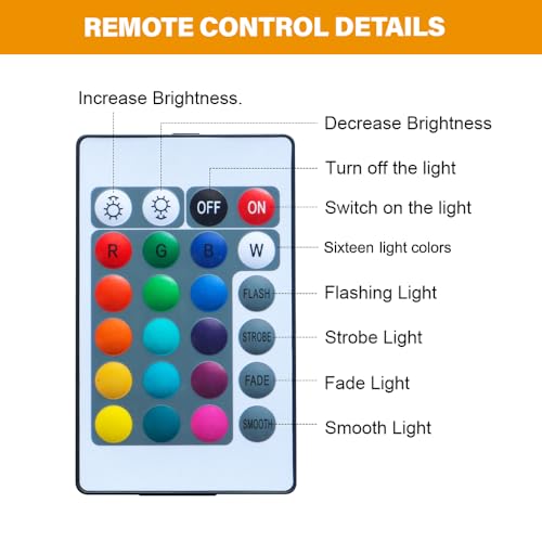 Veilleuse murale pixelated LED 16 couleurs avec télécommande pour chambre - 5