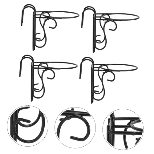 Support pot de fleurs suspendu balcon rack porte plantes extérieur x8 - 7