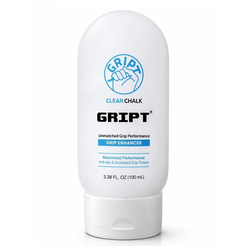 GRIPT Liquid Chalk Hand Grip Gym Pole Dance Weightlifting Rock Climbing Bouldering Gymnastics Crossfit Mess Less Sweat Resistant Long Lasting Professional Gel Chalk 100ml