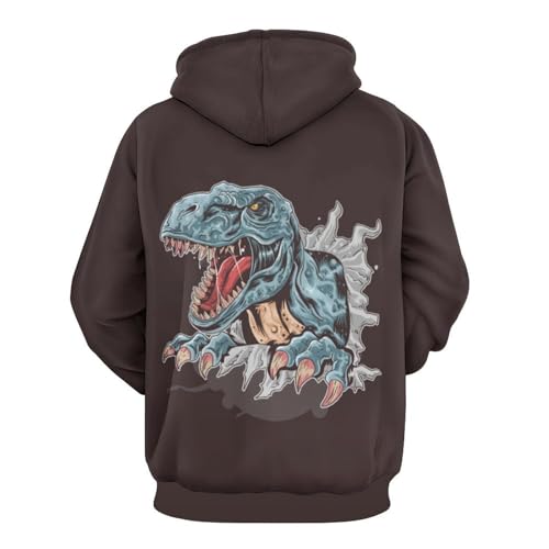 Sweats à capuche Dinosaure pull décontracté pour vos soirées cocooning à la maison - 2