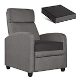 PAROLL Booster Cushion for Armchairs Sofa Recliner Chair Memory Foam Seat Cushion Chairs Elderly Adult Support 50cm x 50cm x 12.7cm Dark Grey