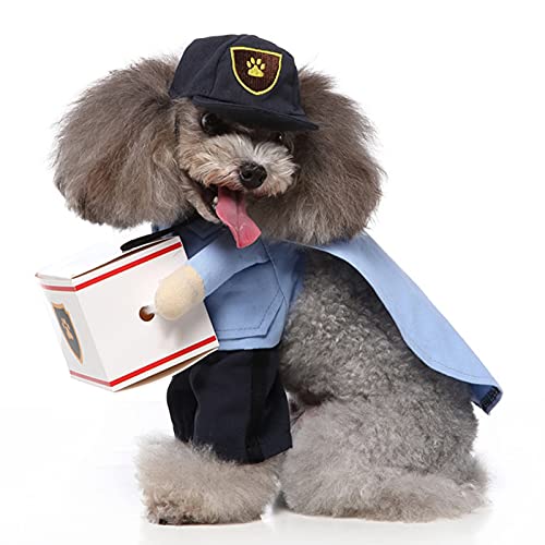 Disfraz de cartero para perro, talla S