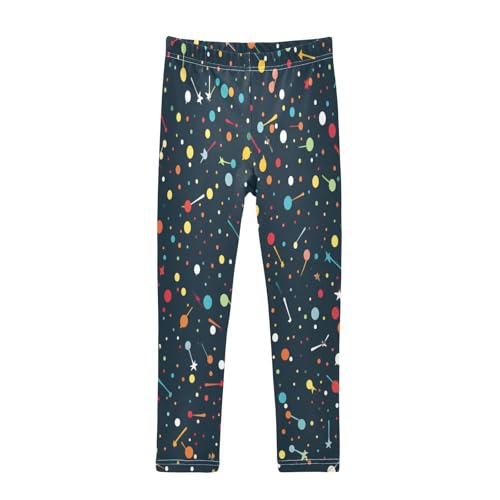 Toddler Girls Leggings Printed Yoga Pants Leggings Color Dots for Kids