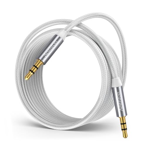 Cable auxiliar 3.5 mm 2 unidades 6.6 pies nylon miniatura 1