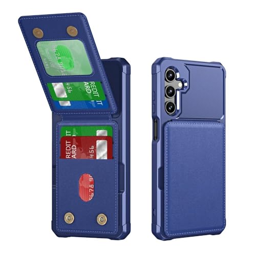 Étui porte-cartes bleu Samsung Galaxy A26, A16, A55 protection antichoc