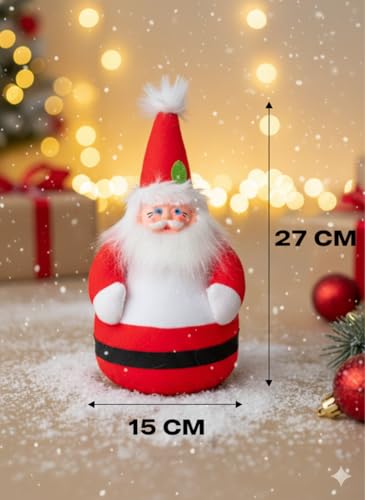 Image of Santa Claus Soft Toy | Plush Santa Claus Soft Toy | Stuffed Santa Clause | Perfect for Holiday Decor and Christmas Gifting | H | PoPo Toys 