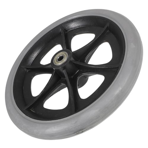 BUTIFULSIC 1pc 8 Inch Front Wheel Front Wheelchair Tires Wheelchair Caster Stroller Replacement Walker Wheels I Drive Walker Wheels for Office Chair Walker Replacement Wheels Scooter Plastic