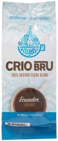 Crio Bru Light Roast Ground Cocoa Beans, Ecuador (Pack of 4)4
