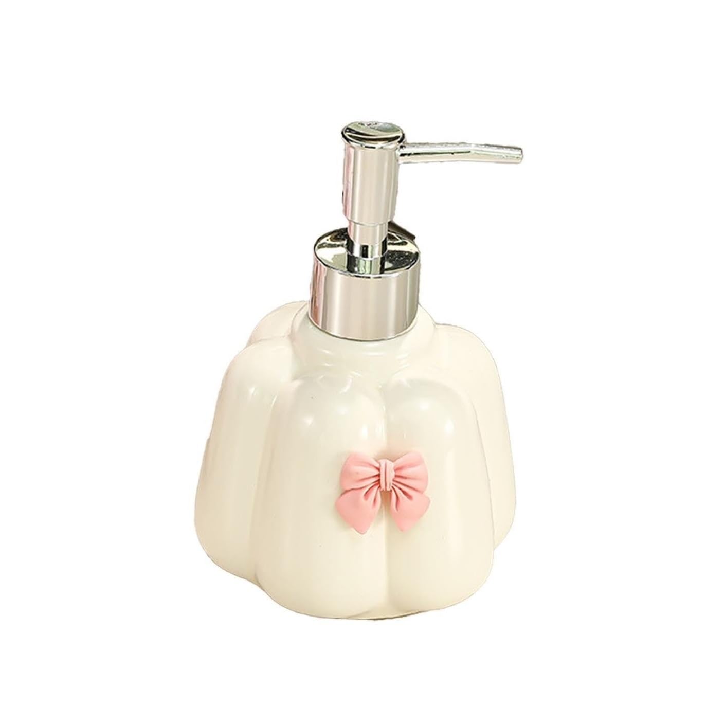 Yuue One Color Empty Barthroom And Dish Pump Soap Dispenser Refillable Pumpkin Shaped Stylish Lotion Decor For Counter