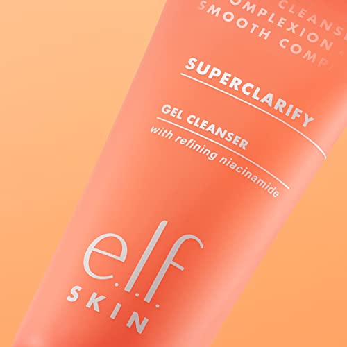 E.l.f., Superclarify Cleanser, Lightweight, Gentle, Effective, Soothing, Removes Makeup And Impurities, Prevents Clogged Pores, Strengthens , Infused With Lavender, 3.4 Fl Oz #TOP3