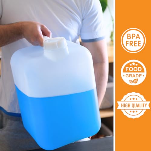 FastRack 5 Gallon Water Jug (Pack of 4) | BPA-Free, Food-Grade, and Leak-Proof | White Water Container | Ideal for Brewing, Fermentation, or Storage - Image 5