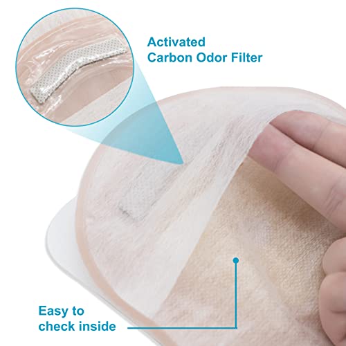 Konweda 20Pcs Ostomy Bags With Clamp Closure,Colostomy Supplies,Two Piece Drainable Ostomy Pouch For Ileostomy Stoma Care, Cut-To-Fit (15Pcs Bags+5Pcs Barrier) #TOP3