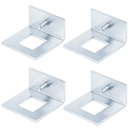 4 Pcs Strut To Beam Clamp Window Type For 1-5/8 In Strut Channel, Strut Channel Fitting, 5.6Mm Thickness Carbon Steel, 3-1/2"L X 3-1/2"W X 2"H #TOP3