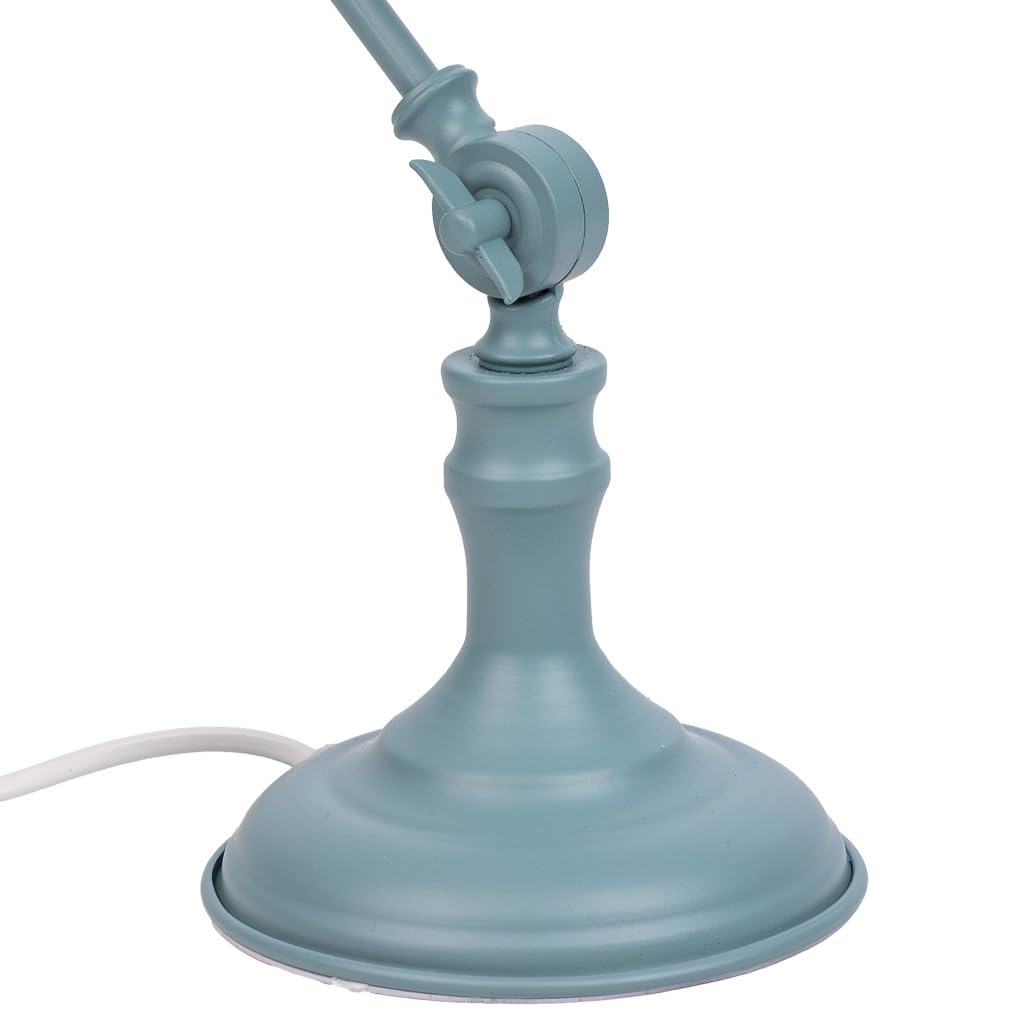 Lámpara flexo di mesa di metallo grigio 26x15x60