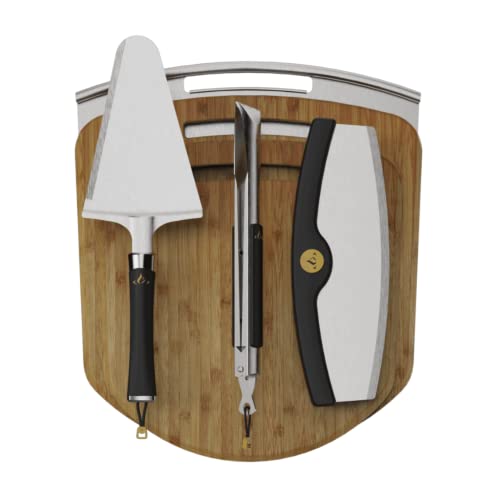 HALO 6-Piece Cook & Serve Pizza Kit | Cutter, Tongs, 14” & 16” Ba...