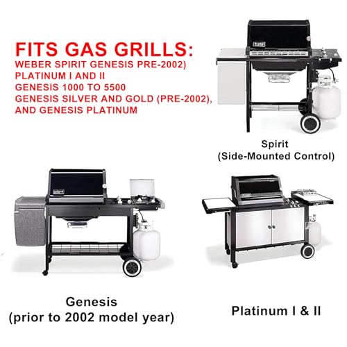 Image of SafBbcue Igniter Kit 7509 for Weber Spirit Genesis (pre-2002) Grills,Platinum I and II Genesis 1000 to 5500 Genesis Silver and Gold (pre-2002) Grills, Replace for Weber #7509 Igniter Part