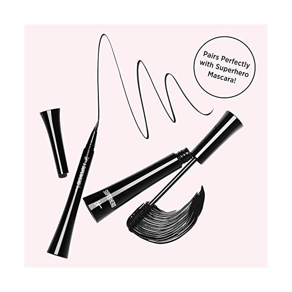 IT Cosmetics Superhero Liquid Eyeliner Pen, Black - 24-Hour Waterproof Formula Wonât Smudge or Fade - With Peptides, Collagen, Biotin & Kaolin Clay - 0.03 fl oz