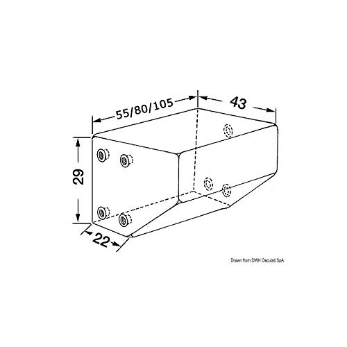 Osculati Serbatoio per acque Nere 50 l (Waste Water Tank 50 l)