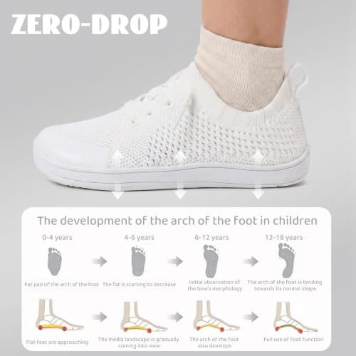 Image of WateLves Toddler Little Kids Wide Barefoot Shoes Boys Girls Minimalist Sneakers Lightweight Breathable Walking Shoes | Naturally Splay | Flexible Fit