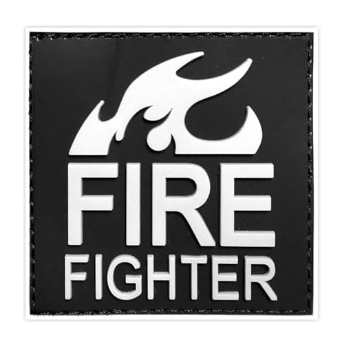 Morton Home 3D PVC FIRE Tactical Morale Rubber Patch (White)