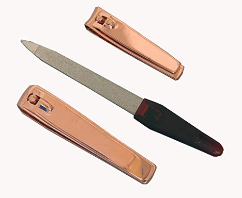 Body Toolz Straight Toenail Clipper, Curved Toenail Clipper & Sapphire File Set