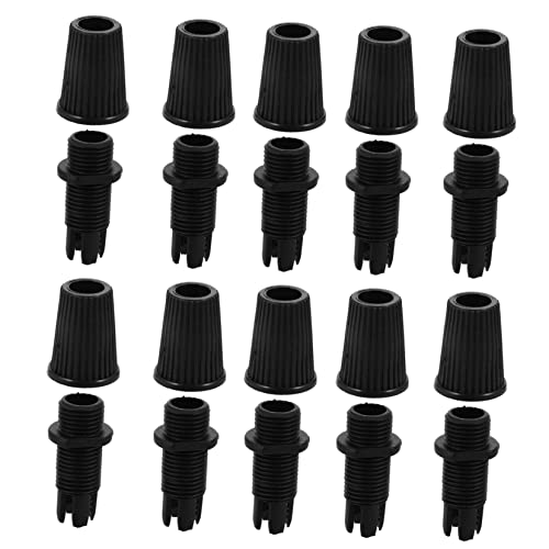 FIXOSHEE 100Pièces Connecteurs de Câble pour Suspendu Accessoires de Fixation de Câble pour Lampes Résistants Durables pour Bricolage