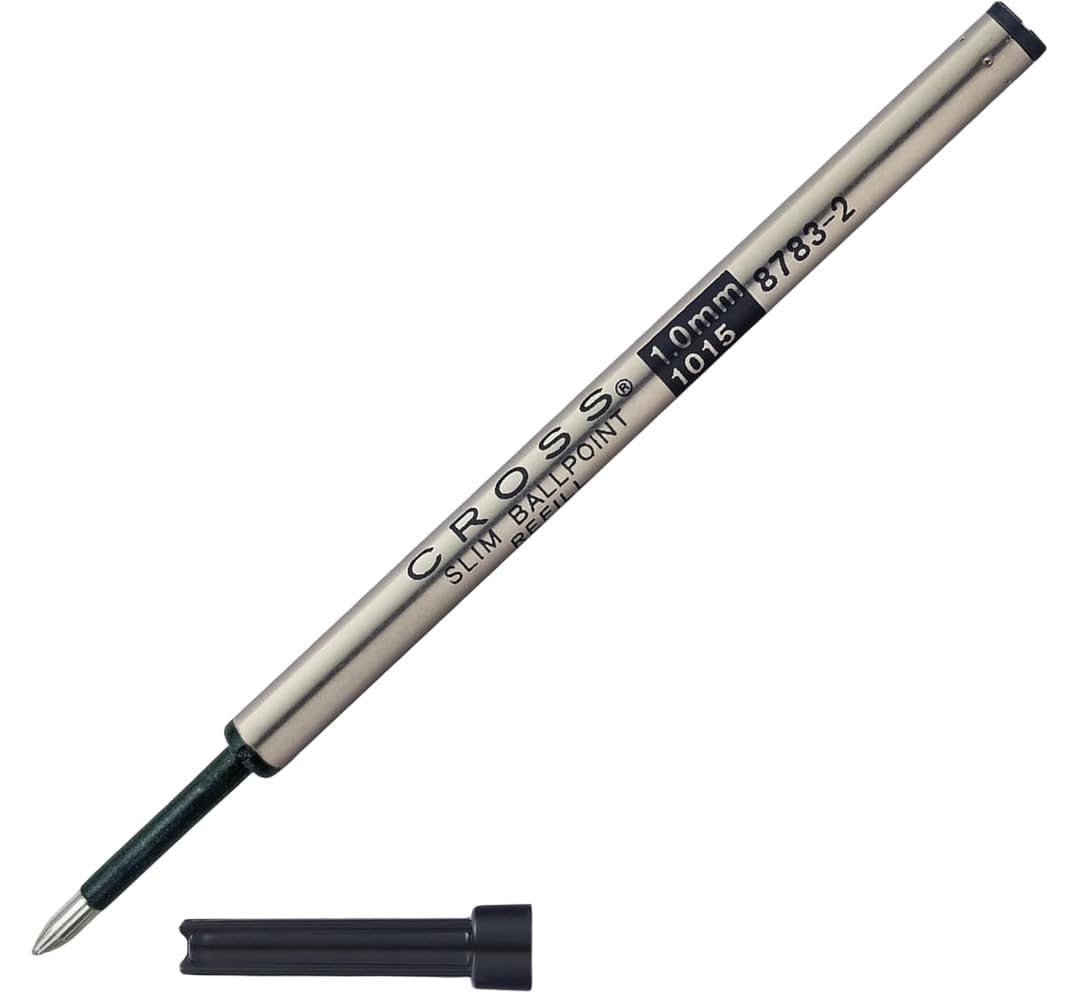 Cross 8783-2 Original Slim Archival Ink Refill for Ballpoint Pens, Medium Point, Suitable for Cross Click Ballpoint Pens, Black