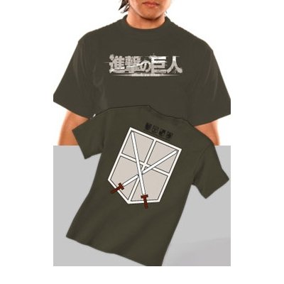 NekowearNekowear - T-Shirt - L'attaque des Titans - Cadet Kaki Taille M - 3700469612536