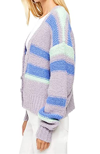 Free People Women's Fine Time Cardigan Sweater In Neptune (Medium) #TOP3