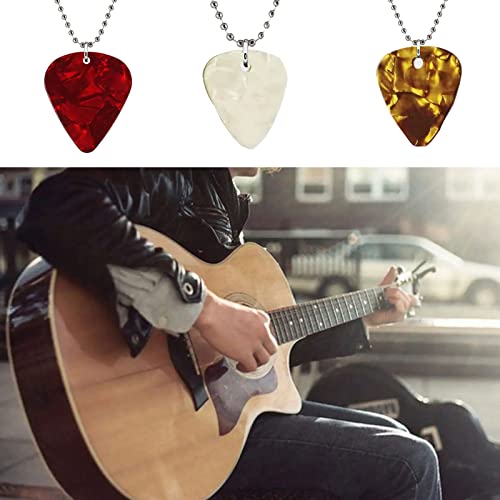 Magnifique collier médiator de guitare pour les amateurs de musique en acier inoxydable avec chaîne de perles pour… - Les Beatles, Paul McCartney, John Lennon, RIngo Starr, George Harrison Magnifique collier médiator de guitare pour les amateurs de musique en acier inoxydable avec chaîne de perles pour… – Image 8