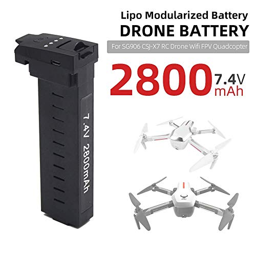 YUNIQUE Espagne ® 1 Piezas Batería Lipo 7.4V 2800mAh Drone Modular para SG906 CSJ-X7 RC Drone WiFi FPV Quadcopter