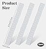3 Pack Deckle Edge Ruler, Paper Tearing Ruler Deckled Edge, Irregular Edge Measuring Tool for Card Making, Scrapbooking, Craft, School & Office Supplies(8.7 Inch) #1