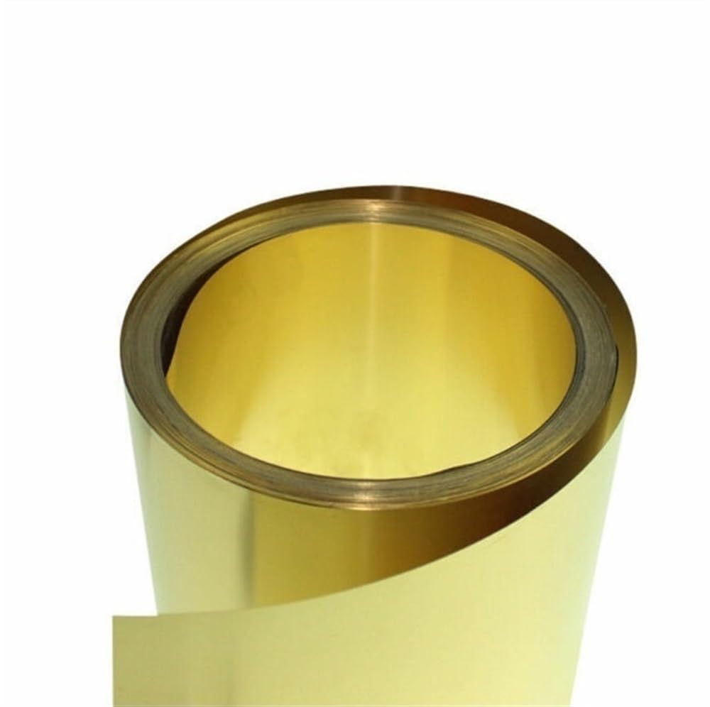 1 foglio di ottone, 500 mm x 1000 mm - Lamina sottile in ottone resistente for uso artigianale e industriale(0.1x200x1000mm)