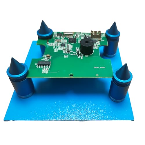 Magnetic PCB Holder Kit with 4 Fixing Posts and 3.93 Steel Plate Circuit Board Positioning Tool for Soldering PCB Assembly and Electronics Repair (4Magnetic Holder)