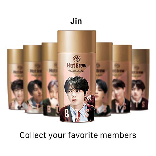 PALDO BTS BangTan Boys JIN Kpop Hot Brew Vanilla Latte Coffee Bottled Drinks Ready To Drink Beverage Bottle Box, 9.13 Fl Oz (Special Edition) - Thumbnail 2