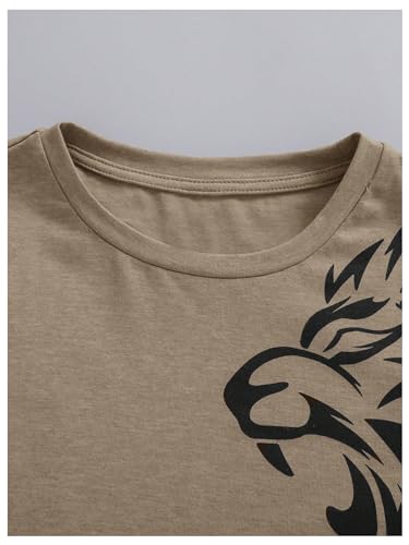 SweatyRocks Boy's Letter Print T Shirts Crew Neck Short Sleeve Graphic Tees Tops4