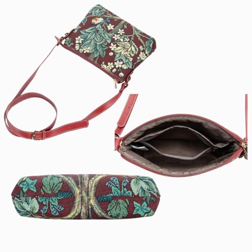 Image of Signare Tapestry Crossbody Bag Sling Shoulder Purse for Women