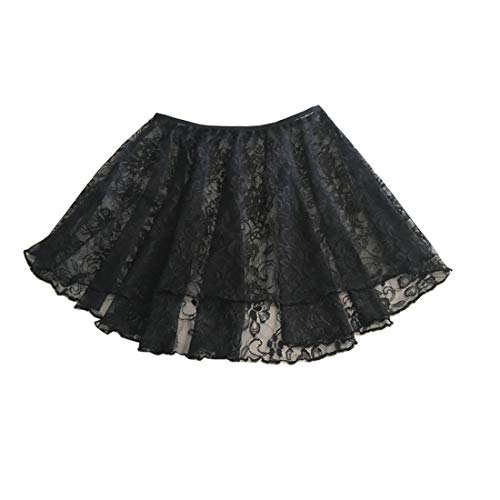 Limiles Women's Asymmetrical Circular Pull-On Ballet Dance Floral Skirt