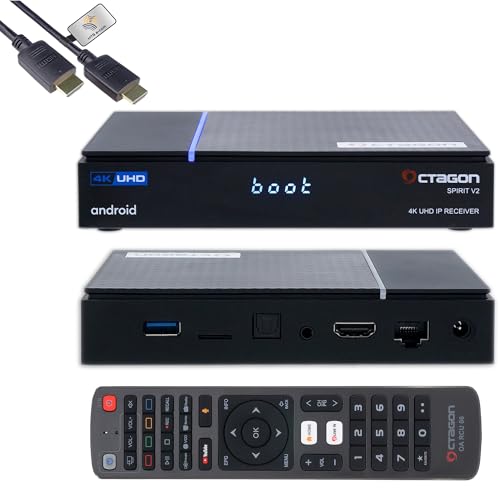 Octagon SPIRIT PRO 4K UHD HDR10+ Smart Android TV OTT
