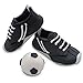 Bombasei Fondant / Zucker Fussball Schuhe + Ball schwarz / weiss, 107 g, V20608