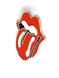 Größe: ca. 30 x 20 mm. Shopiyal Rolling Stones Brosche Rote Lippen Zunge Rock Mick Jagger Metall Emaille