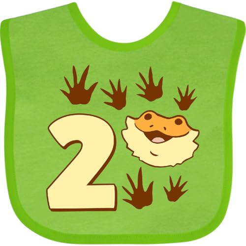 inktastic Second Birthday Bearded Dragon Baby Bib