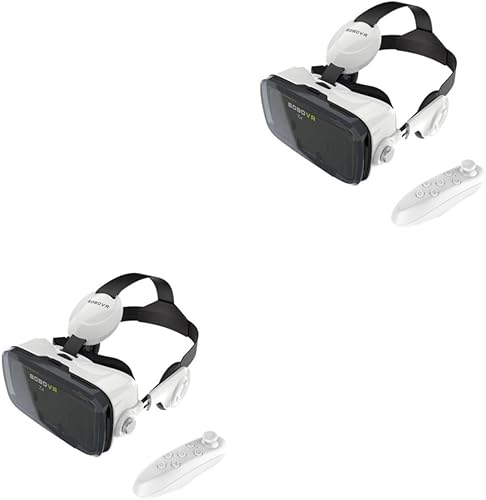 Miniatura 9 de OSALADI 2pcs 120 3D Vr Virtual Reality Goggles Virtual Reality Headset Vr Headset White Glasses
